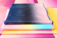 多彩渐变水刺无纺布 彩虹口罩