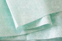 湿巾用绿色珍珠纹纺粘水刺复合无纺布